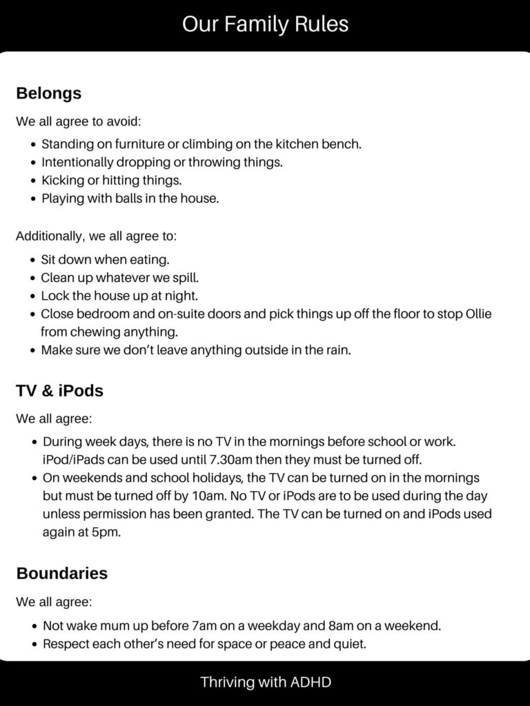 Setting Realistic Rules & Expectations